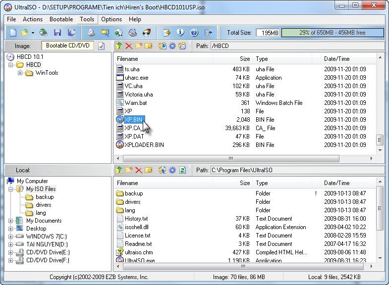 Hướng dẫn tạo đĩa Multi-boot (Setup Windows 7, Setup Windows XP & Hiren's Boot) 6