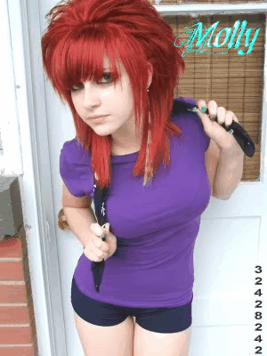 scene girl hairstyle. red-scene-girl-hairstyle-3.gif