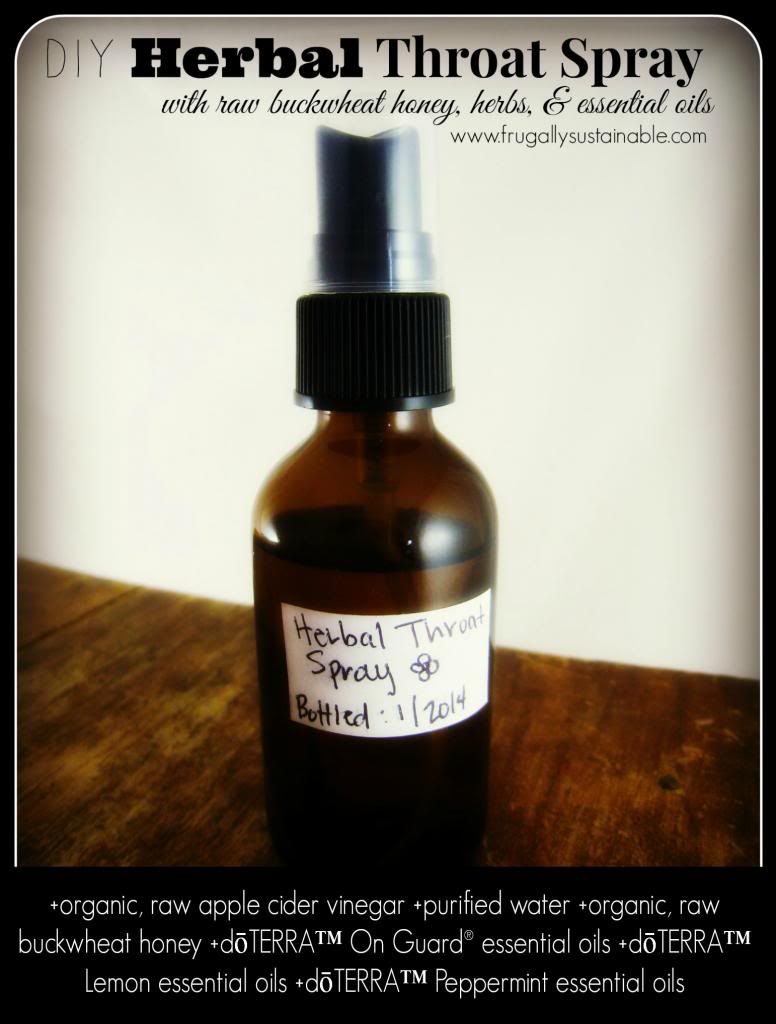 Diy Herbal Sore Throat Spray With Raw Buckwheat Honey Herbs And Essential Oils Frugally 