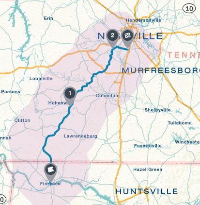 Día 16: Buscando el final de la Natchez Trace. (Florence - Nashville) - Deep South: Alabama - Louisiana - Mississippi - Tennessee (1)