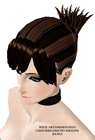 Aethe - Jodie Hairstyle with artemismoon33's ChocFudgeBlend Emaline bangs