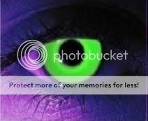UV Green coloured contact lenses
